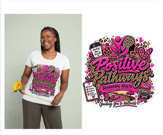 Positive Pathways Leopard/Pink - Adult sizes