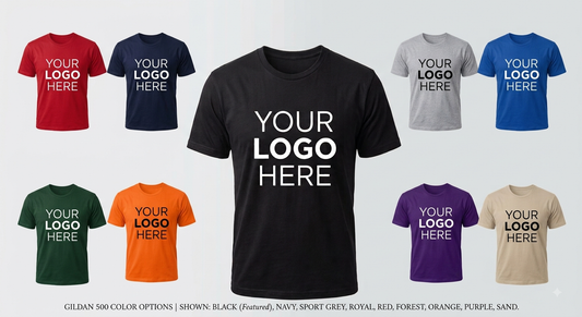 Custom Logo T-Shirt youth sizes - Cotton Unisex Short Sleeve Shirt (adult and plus sizes available)