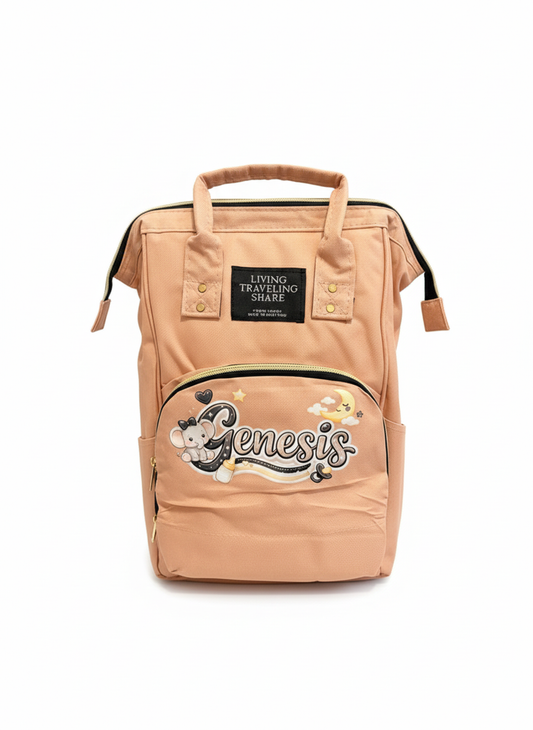 Custom DTF Personalization Service – Add a Name/Initial to Your Diaper Bag