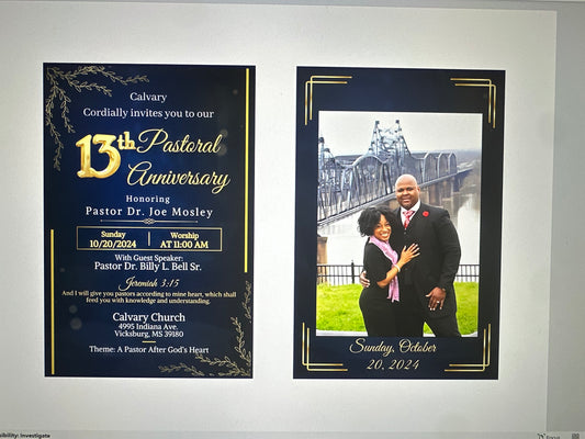 50 4" x 6" Invitations
