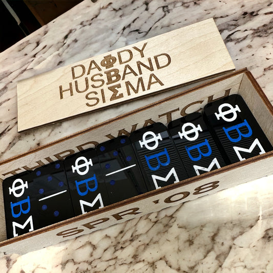Custom Domino Set with Carrying Case